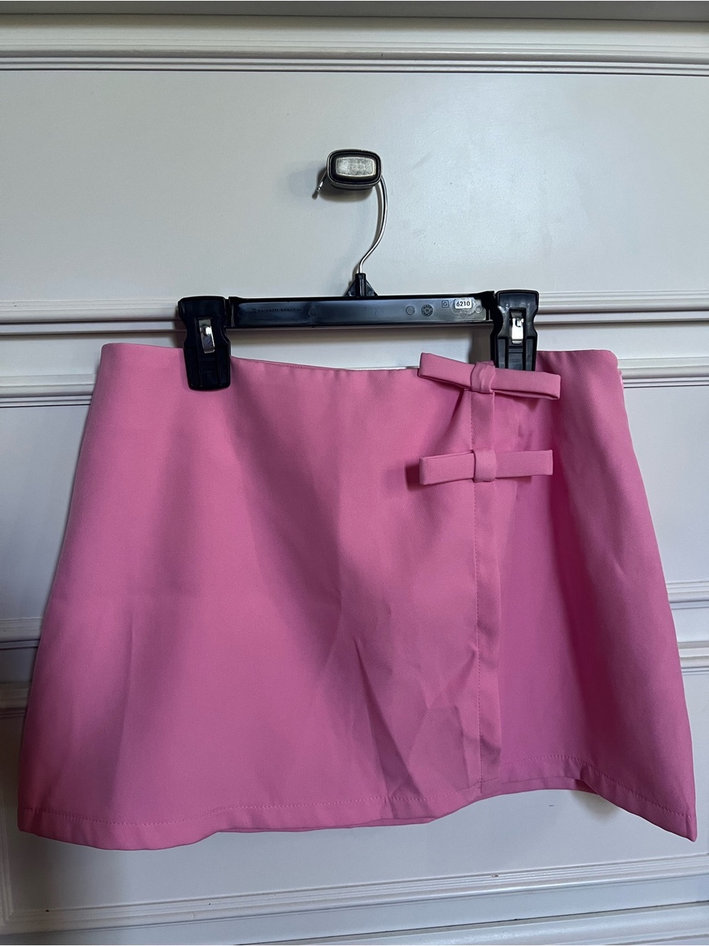 PrettyLittleThing Pink Mini Skirt with Double Bow Detail